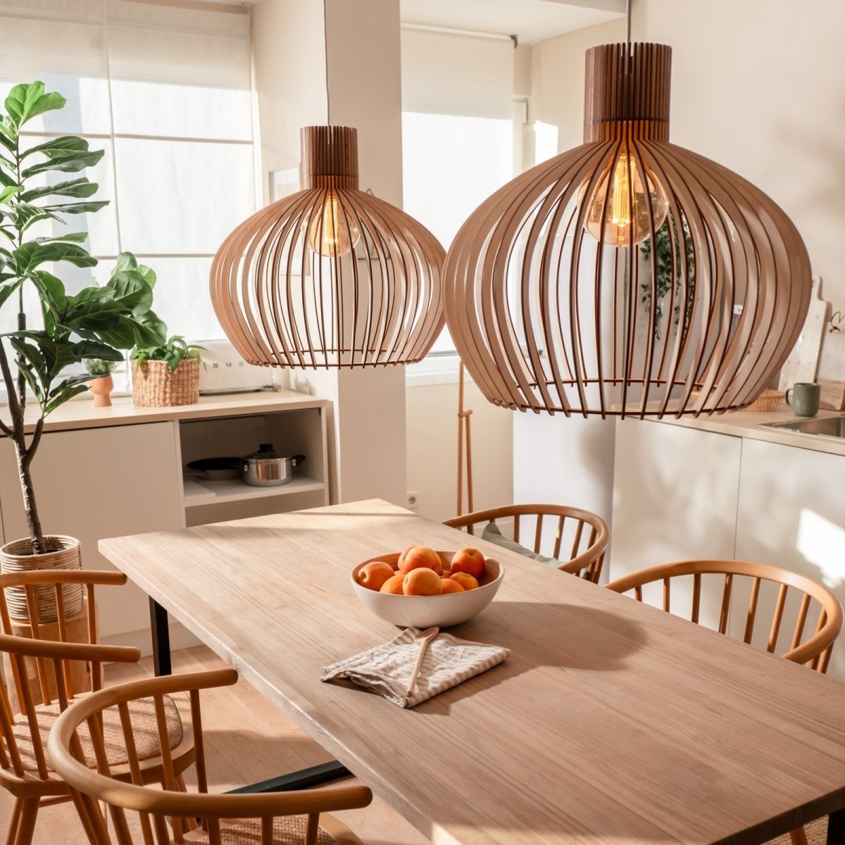 Lampe en bois 'Baidur' - Nordestic