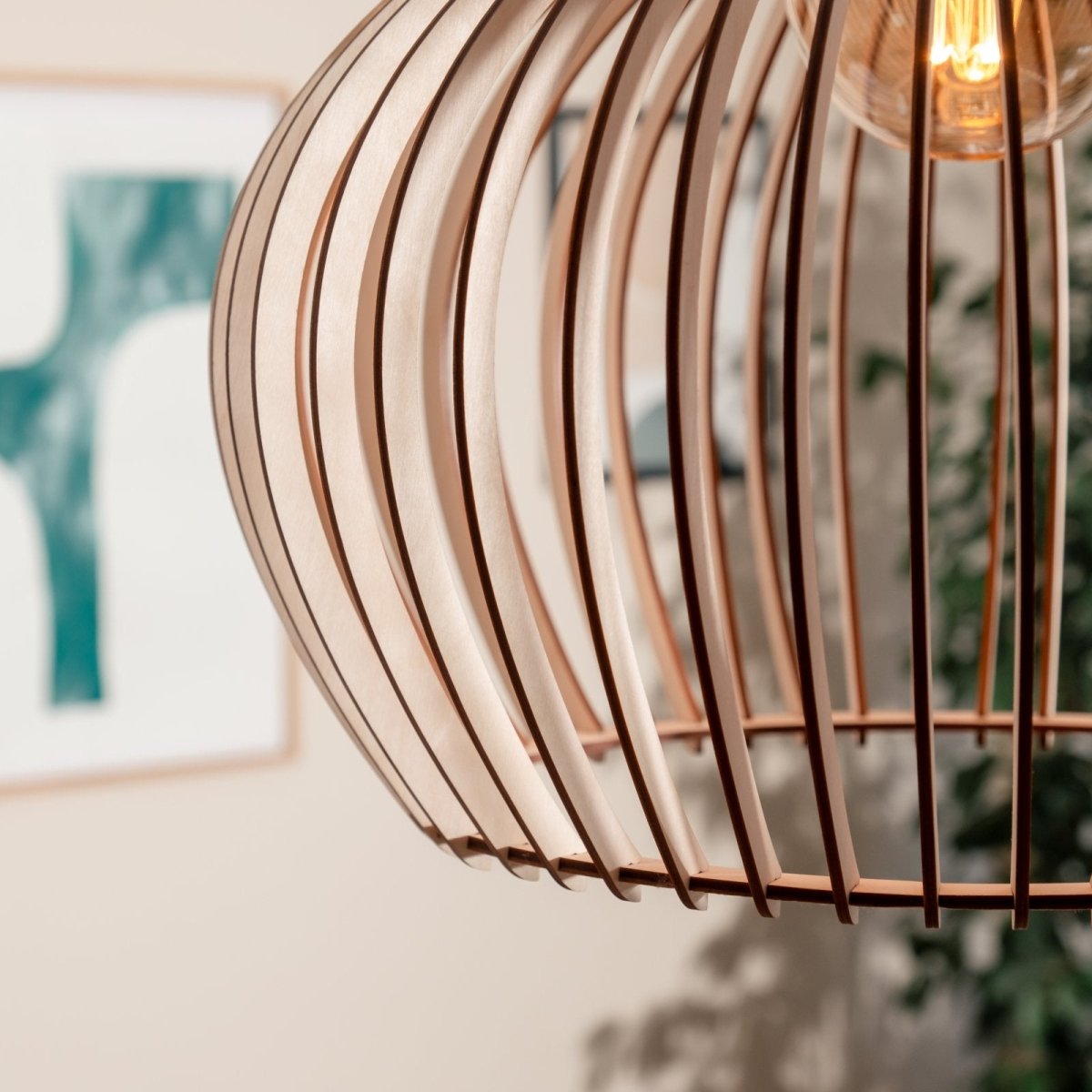 Lampe en bois 'Baidur' - Nordestic