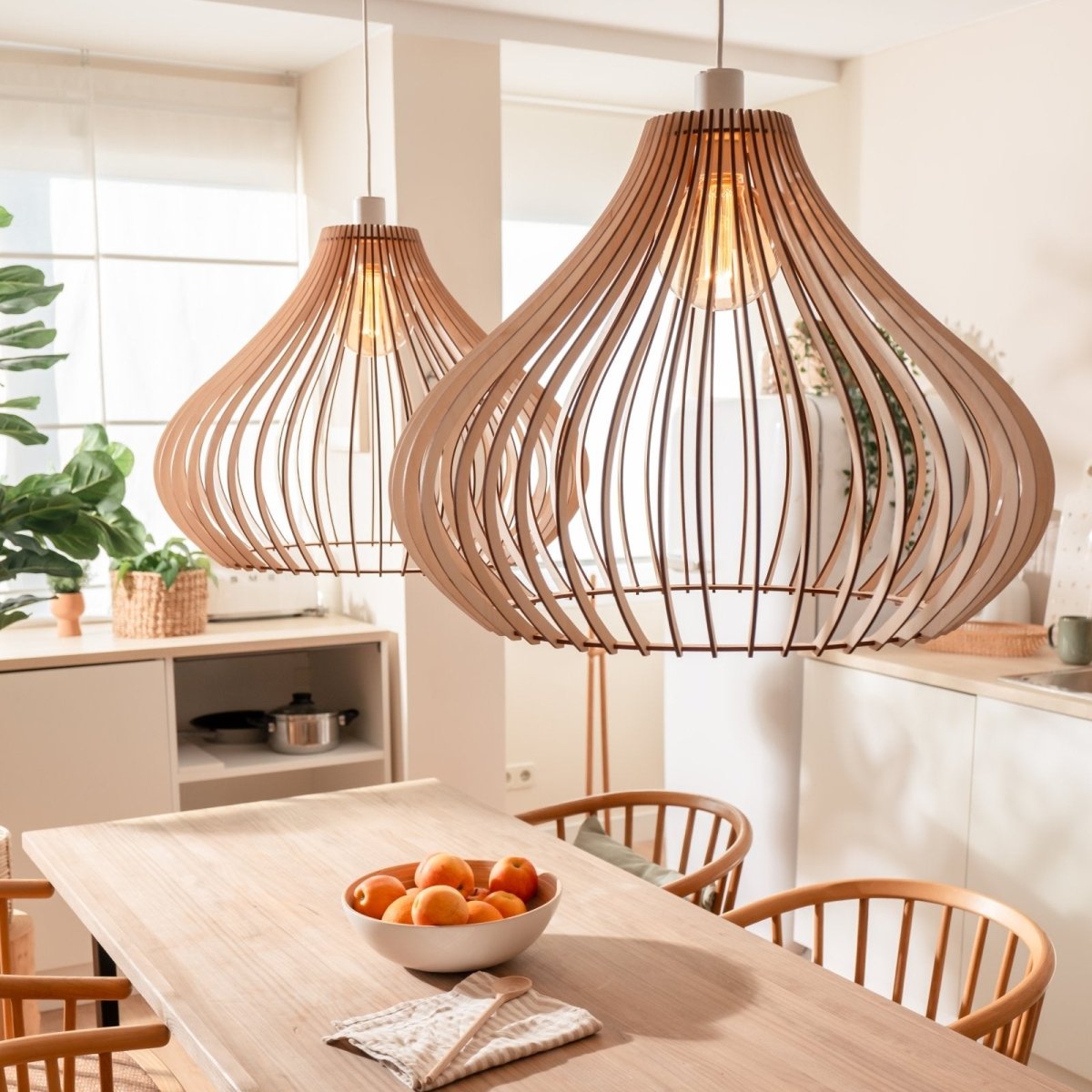 Lampe en bois 'Hermod' - Nordestic