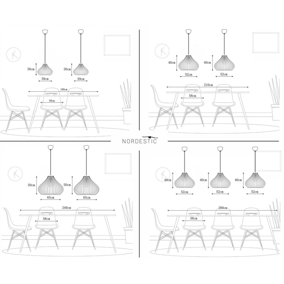 Lampe en bois 'Hermod' - Nordestic