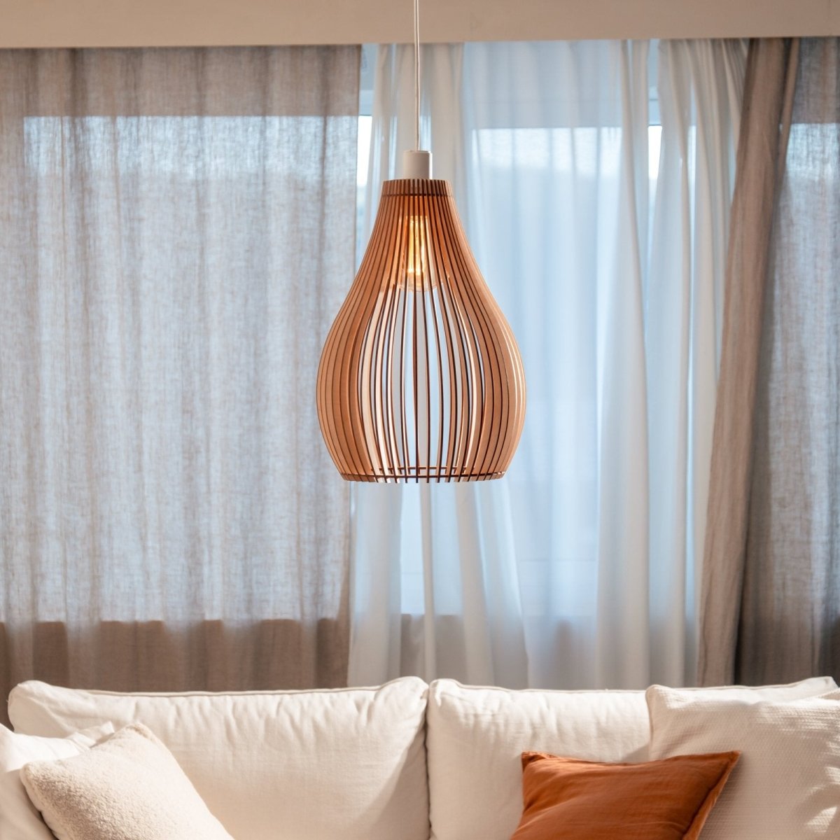 Lampe en bois 'Loki' - Nordestic