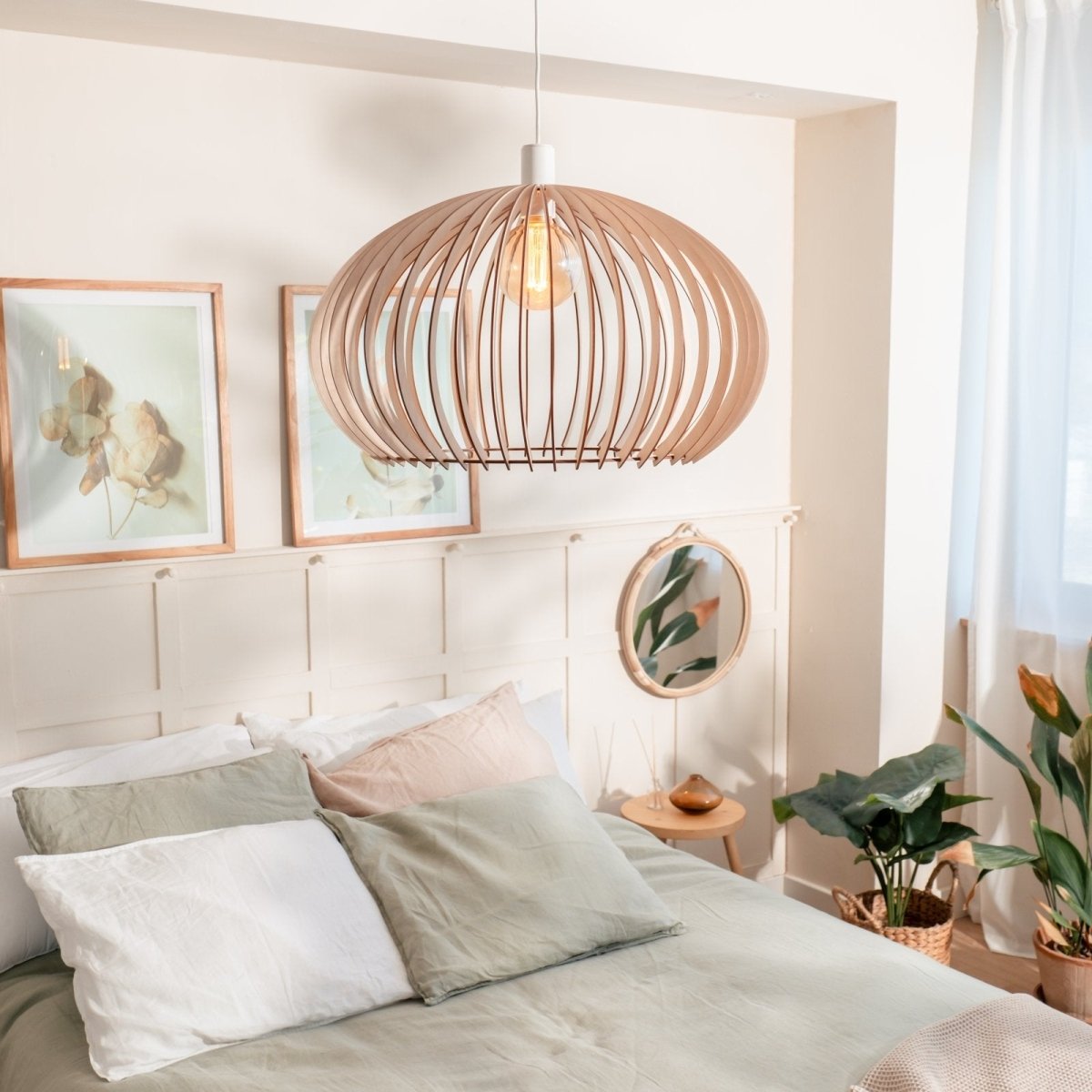 Lampe en bois 'Ostard' - Nordestic