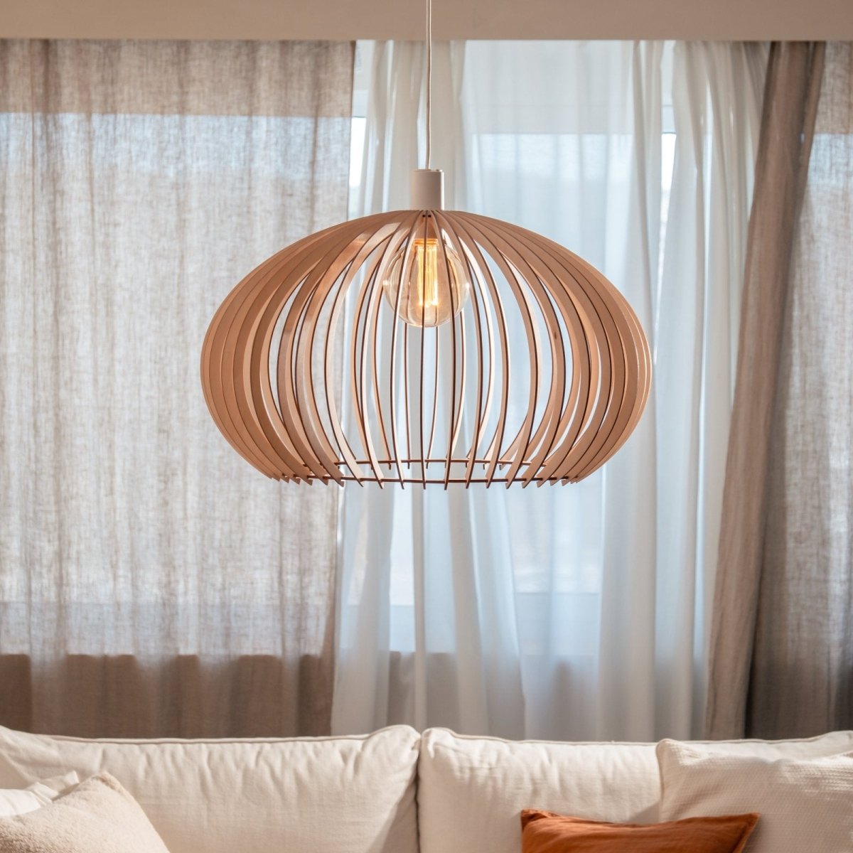 Lampe en bois 'Ostard' - Nordestic